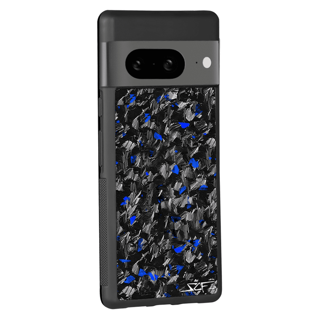 Google Pixel | Blue Flake Forged Carbon Fiber Case | CLASSIC Series