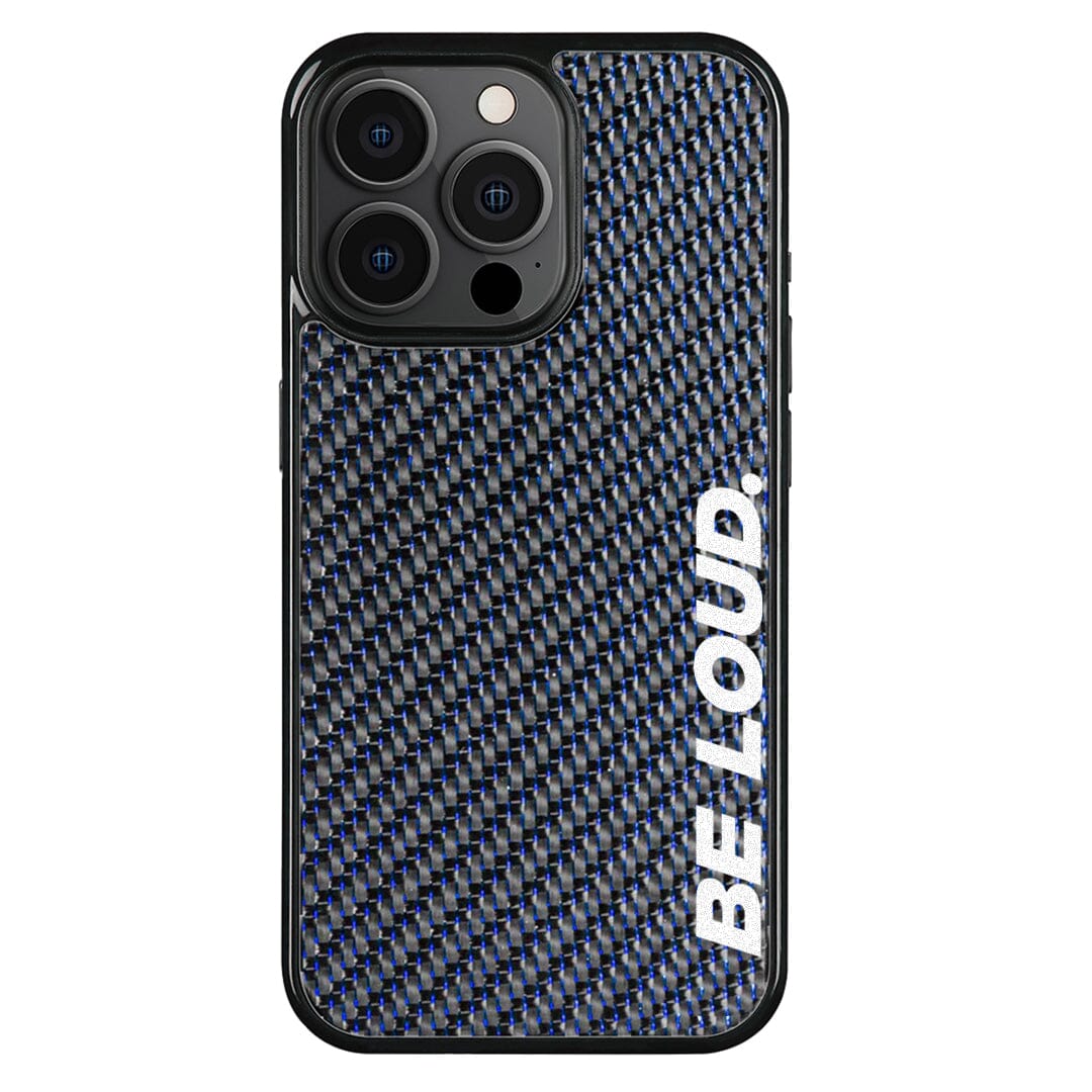 iPhone | Blue Lace Forged Carbon Fiber Case | BE LOUD. x SCF