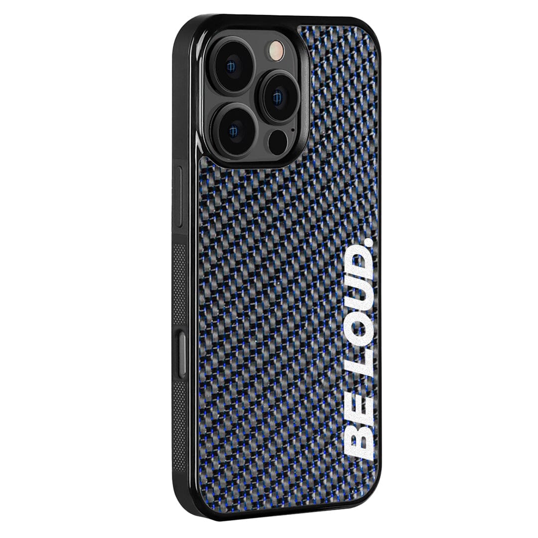 iPhone | Blue Lace Forged Carbon Fiber Case | BE LOUD. x SCF