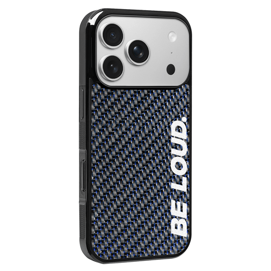 iPhone | Blue Lace Forged Carbon Fiber Case | BE LOUD. x SCF